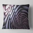 thumbnail image 2 of Designart Purple Flower Shaped Fractal Art - Abstract Throw Pillow - 18x18, 2 of 5