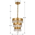thumbnail image 5 of 6103-GA Crystorama Lighting Perla - One Light Mini Pendant in Classic Style - 10 Inches Wide by 14.25 Inches High-Antique Gold Finish    -Traditional, 5 of 5