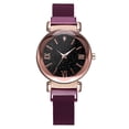 thumbnail image 1 of Reloj de cuarzo informal para mujer con esfera redonda y correa de aleación de moda (púrpura), 1 of 3