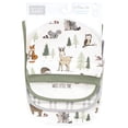 thumbnail image 2 of Set de babero y gorra de algodón Hudson Baby Forest Animals, talla única, 2 of 5