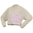 thumbnail image 2 of Women's Fanatics  Cream Chicago Cubs Floral Preppy Cropped Long Sleeve T-Shirt, 2 of 3