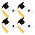 thumbnail image 2 of GAXIRE 4 mini mascotas decorativas para sombreros de graduación, doctorado y accesorios para muñecas., 2 of 6