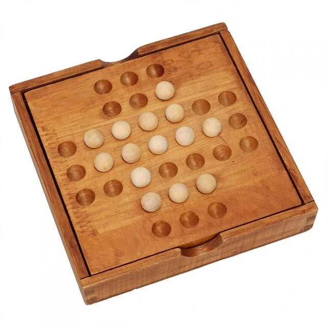 Juego De Rompecabezas, Juego Intelectual Tradicional De Antiguo Juguete De Ajedrez De Rompecabezas Chino Con 33 Cuentas Y Caja De Almacenamiento Para Niños Adultos