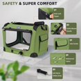 thumbnail image 3 of Large Cat Carrier for 2 Cats Small Medium Dogs, Soft Pet Carrier 24x17x17 for Traveling with Warm Blanket Foldable Bowl and Washable Pad, 3 of 6