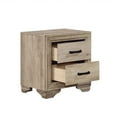 thumbnail image 4 of Contemporary 3pc Bedroom Set California King Size Bed and Two Nightstands Natural Finish Bedroom Furniture, 4 of 7