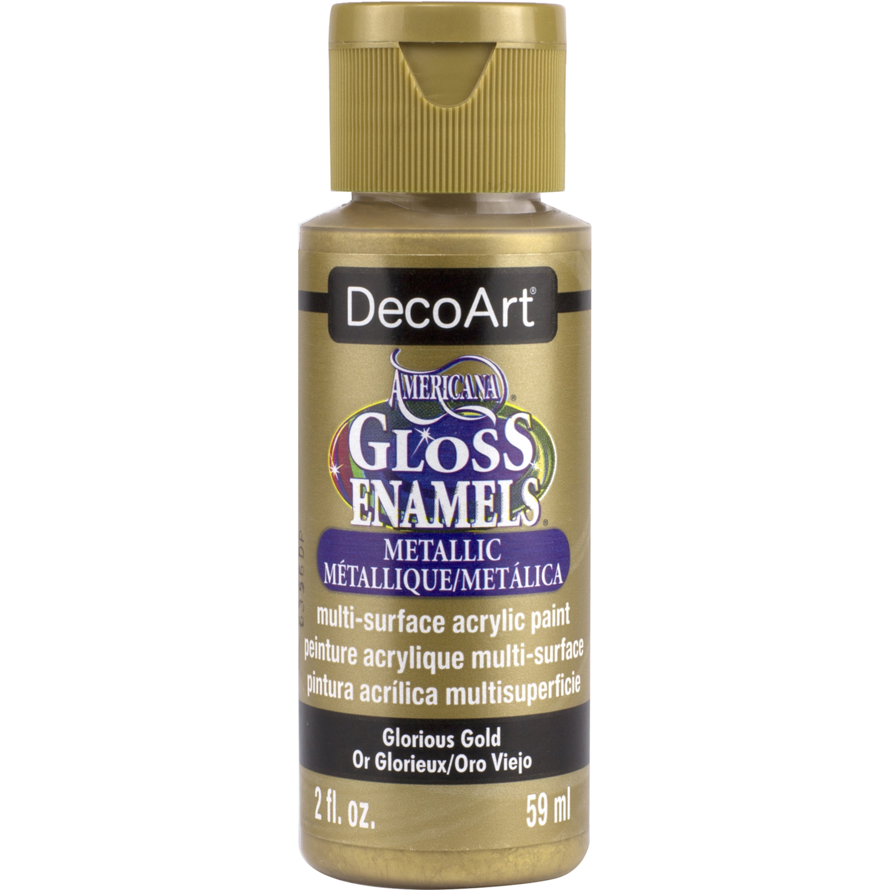 DecoArt Americana Gloss Enamels Acrylic Paint, 2 oz., Glorious Gold