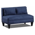 thumbnail image 3 of Briley Ultrasuede Armless Loveseat, 3 of 9