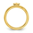 thumbnail image 2 of Stackable Expressions Sterling Silver Gold-plated Cross Ring, 2 of 8
