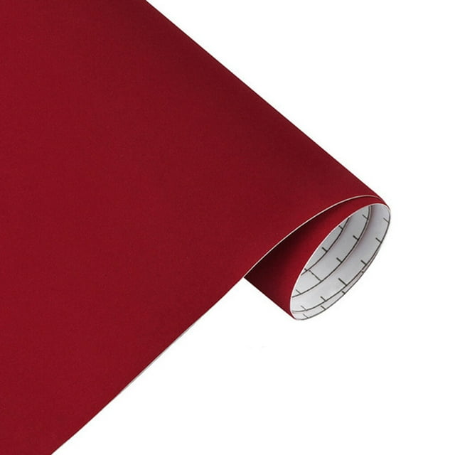 Film Autocollant pour Carrosserie de Voiture Film PVC Décoration Automobile, Rouge