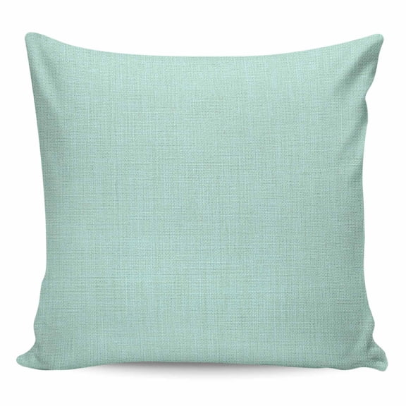 Linen Mint Green Pillow Covers 16x16 Inch Decorative Throw Pillow Cover, Modern Minimalist Pure Solid Color Sofa Pillowcases Accent Cushion Case Home Decor Bedroom Living Room