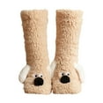 thumbnail image 2 of Kids Boy Girls Slipper Socks Crazy Funny Fuzzy Cute Animal Grips Winter Warm Fluffy Cozy Socks B Free, 2 of 3