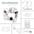 thumbnail image 2 of Escurridor para trastes IDEA NUOVA cromado 2 niveles, 2 of 7