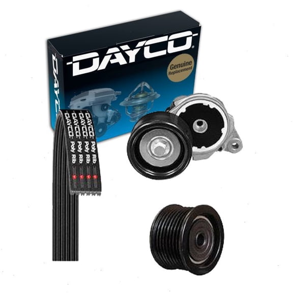 Dayco Serpentine Belt Drive Component Kit compatible with Toyota Sequoia 4.6L 5.7L V8 2008-2018