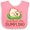 Pink and White, variant on Inktastic Grandma's Little Dumpling Boys or Girls Baby Bib
