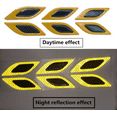thumbnail image 4 of WANNGWE 2PCS Car Reflective Sticker Fender Hood Protection (Yellow) WJ99-4652, 4 of 7