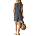 thumbnail image 4 of BUIGTTKLOP 2 Piece Sets for Women Sleeveless Tank Tops Drawstring Elastic Waisted Shorts Colorblock Summer Tracksuits 2026, 4 of 6