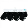 thumbnail image 2 of Hudson Baby Infant Boy Non-Skid No-Show Socks, Black, 0-6 Months, 2 of 3