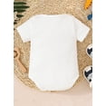thumbnail image 3 of Bagilaanoe Newborn Baby Girl Boy Summer Rompers Cartoon Letter Print Short Sleeve Bodysuits 3M 6M 9M 12M Infant Casual One Piece Short Jumpsuit, 3 of 7
