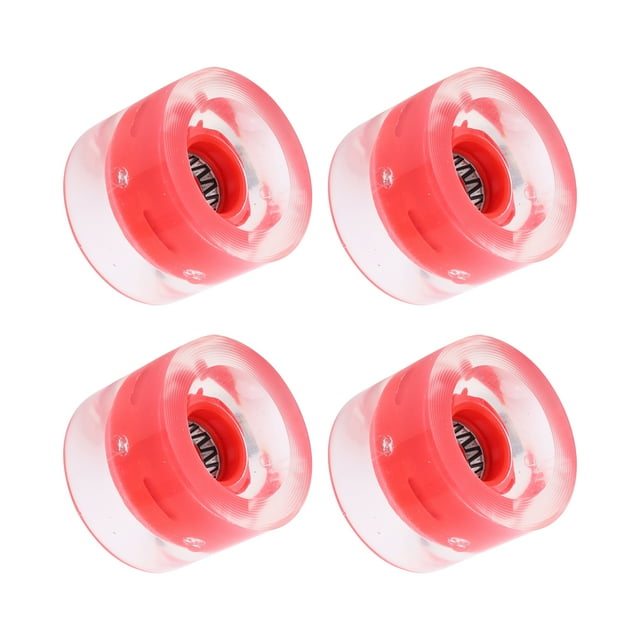 Roue de Planche à Roulettes, Conception Professionnelle, Finition Soignée, Pratique à Utiliser, Roue de Planche à Roulettes 78A, Confortable à Utiliser pour Longboard, pour Planche à Roulettes, Noir, Rouge, Ciel