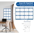 thumbnail image 2 of 32"x48" 2026 Wall Calendar, Cuoff Wet & Dry Erasable 1 Page Poster Calendar - Large Laminated 12 Month Annual Yearly Calendar for Office/Family/College/Fitness Plan, Reversible- Horizontal/Vertical, 2 of 10