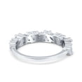 thumbnail image 3 of Simulated Cubic Zirconia Size-8 Art Deco Eternity Band Marquise Wedding Band Engagement Ring 925 Sterling Silver, 3 of 7