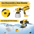 thumbnail image 3 of Mr IRONSTONE Paint Sprayer 1000W HVLP High Power Electric Spray Paint Gun 1400ml High Capacity Container Easy to Clean for House Painting, Home Interior and Exterior, 3 of 9