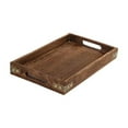 thumbnail image 3 of Modern Design Solid Wood Serving Tray Set For Tea Table And Coasters. Medium, 3 of 8