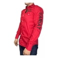 thumbnail image 1 of Camisa Vaquera Manga Larga Ariat Bordada Lisa Broche Hombre, 1 of 2