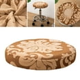 thumbnail image 2 of Stool Cover Round Stool Seat Protector Stool Seat Cushion Brown, 2 of 8