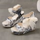 thumbnail image 5 of Zapatos de cuña con boca de pez para mujer Sandalias de lujo con cordones y tacones altos con tacón de cuña Wmkox8yii hfjk4824, 5 of 9