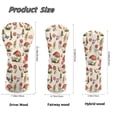 thumbnail image 6 of Uorisanigo Golf Club Head Covers for Driver, Fairway Wood and Hybrid Soft PU Leather 3 Pack Aesthetic Mushroom Golf Club Head Covers for Men Women, Essential Golfs Accessories, 6 of 7