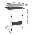 Oyajia Laptop Table Adjustable Height Standing Computer Desk Portable