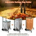 thumbnail image 5 of Ergonomic Metal Trash Bag Holder, 30-50 Gallon Adjustable Leaf Bag Holder, Trash Bag Holder Stand Suitable for Yard and Lawn Cleaning, Gardening, Camping, and Gathering, 5 of 9