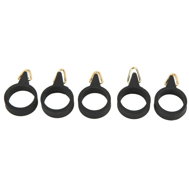 LLC 5pcs Fishing Rod Hook Holder Rubber Circle Stainless Steel Fishing Pole  Hook Keeper for Bait ToolS