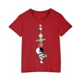 thumbnail image 2 of Nskgu Kids Girls' T-Shirts Short Sleeve Crewneck Tunic Tops Summer Casual Floral Printed Basic Tee Shirts Tops 3-14 Years, 2 of 5