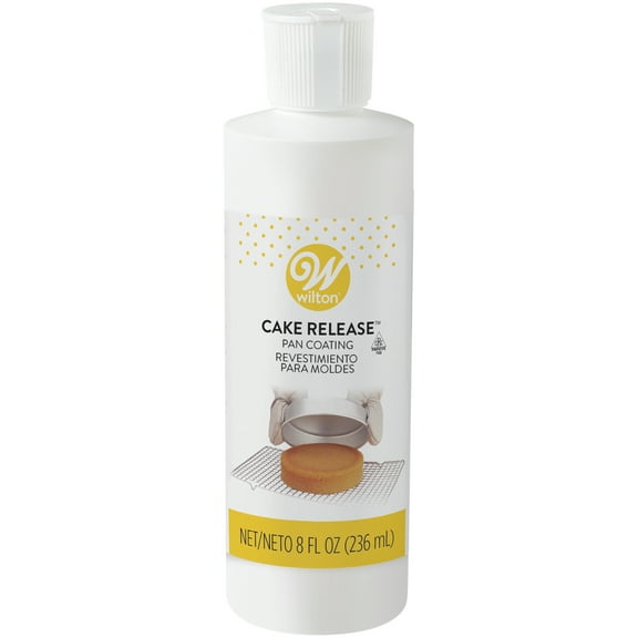 Wilton Cake Release Non-Stick Pan Coating, Soybean Oil, 8 fl. oz. Plastic Bottle