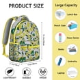 thumbnail image 3 of Lemon Pattern Students Backpack Cute Yellow Fruit School Bag with Vintage Floral Design, Comfortable and Durable, 3 of 3