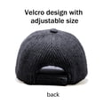 thumbnail image 4 of Gorro de invierno con agujero para cola de caballo para mujeres y hombres, para viajes al aire libre, gorra de béisbol informal y versátil de mezcla de seda dorada y plateada, 4 of 5
