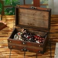 thumbnail image 4 of Chinese Vintage Lockable Jewelry Storage Box Antique Designs Wooden Organizers With Security Lock, 4 of 9