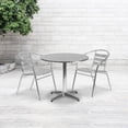 thumbnail image 2 of Pemberly Row Table Bistro Ronde Contemporaine en Aluminium et Acier de 31,5 Po, 2 of 7