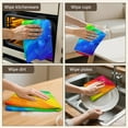 thumbnail image 6 of 2 Pcs Funny Kitchen Towels,Rainbow Tie Dye Wave Pattern Microfiber Dish Towels,Kitchen Tea Towels,Kitchen Towel Set (18" X 26"), 6 of 7