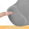 thumbnail image 4 of Ergonomic Mouse Pad with Gel Wrist Rest - Comfortable Gaming Mouse Mat Rubber Base for Laptop and Desktop Computers (Grey), 4 of 5