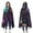Psychedelic Halloween Pattern, variant on Wearable Blanket,Psychedelic Halloween Pattern Hooded Wearable Flannel Blanket for Adults & Teens,Winter Poncho Shawl Wrap Cape Cozy Anti-Pill,60"x80"