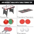 Air Paddle Table Multi Game Tables, 2-in-1 Air Hockey Table with Table Tennis Top Indoor ...