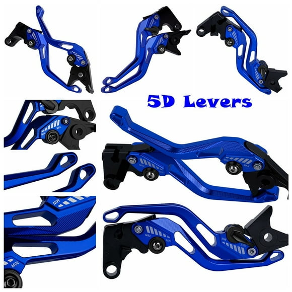 for Yamaha MT-01 2004-2009 VMAX 1700 2009-2020 5D Brake Clutch Levers Aluminum