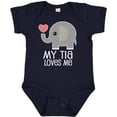 thumbnail image 3 of Inktastic My Tia Loves Me Grandchild Boys or Girls Baby Bodysuit, 3 of 5