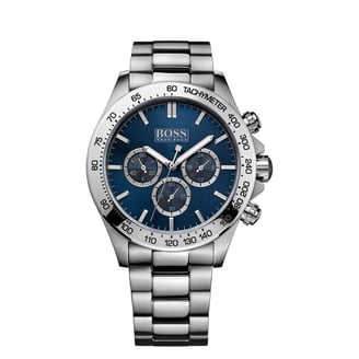 Diesel Mens Mega Chief Chronograph Silver-Tone Stainless Steel