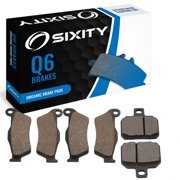 Sixity Q6 Front Rear Organic Brake Pads compatible with Piaggio X9 Evolution 500 2007 Complete Set