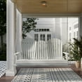 thumbnail image 3 of Wildridge Heritage 5' Porch Swing with Console, White - Outdoor Weather Resistant Recycled Plastic Furniture for Patio, 3 of 6