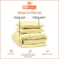 thumbnail image 3 of SGI Bedding 3 Piece Cotton Duvet Cover Rust Solid 600 Thread Count Full, 3 of 7